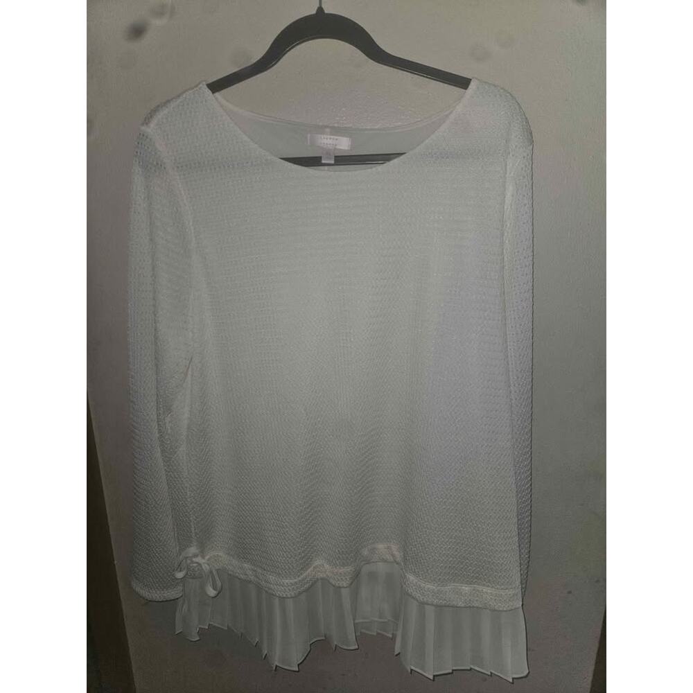 Lauren Conrad XL white top - Picture 2 of 4